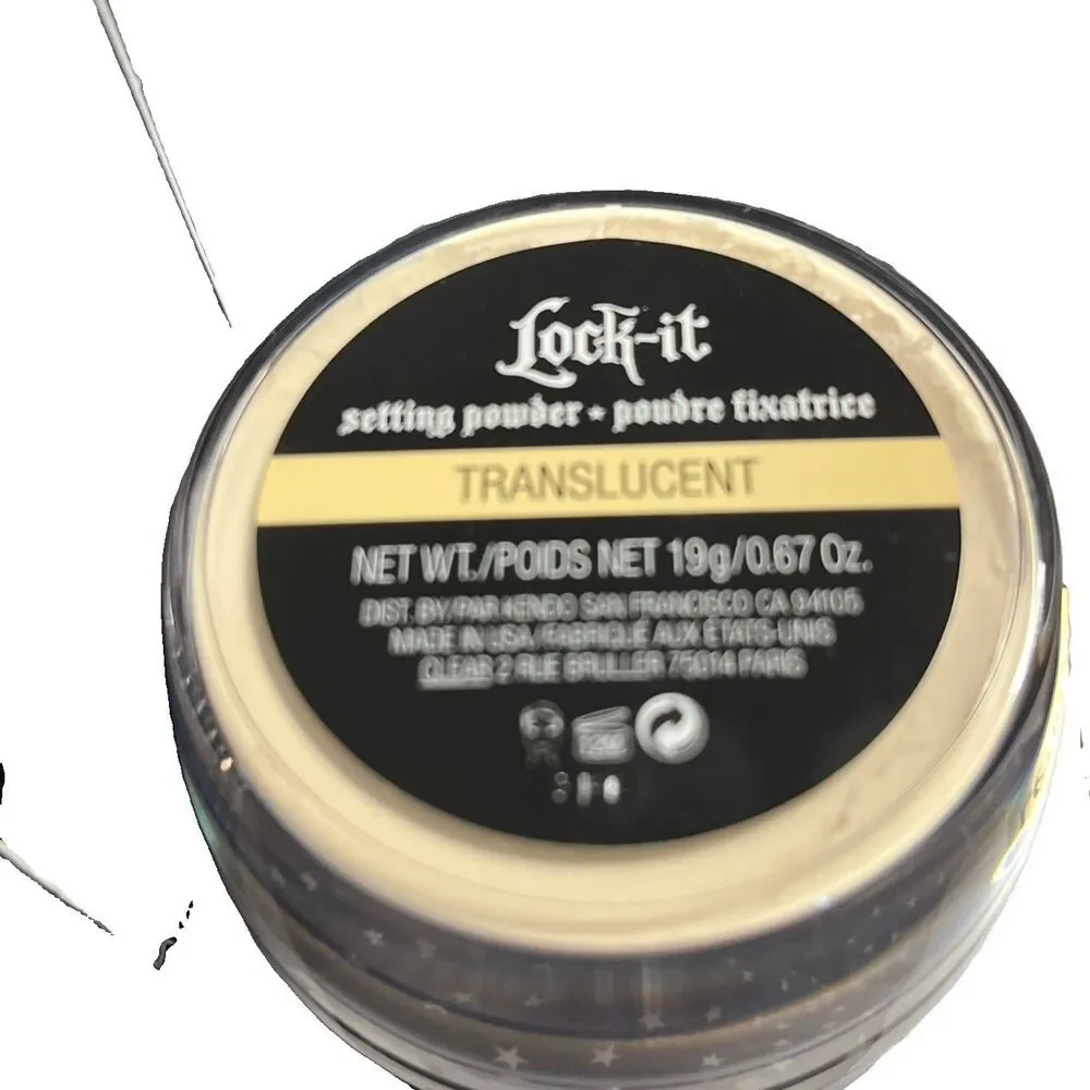 KVD Beauty Lock-It Setting Powder Translucent 19g / .67 oz NIB Sealed Full Size